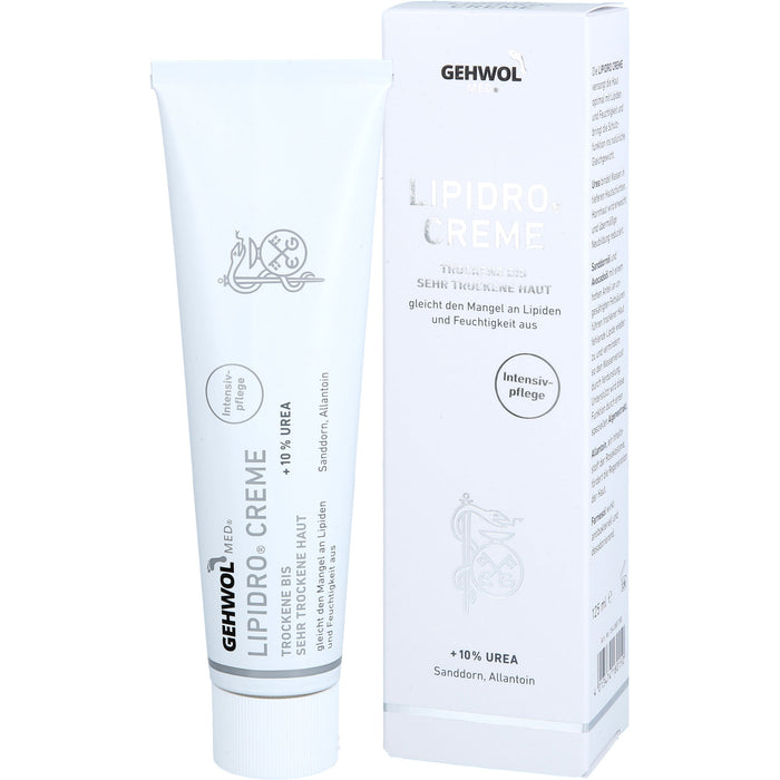 GEHWOL med Lipidro Creme für trockene bis sehr trockene Haut, 125 ml Cream