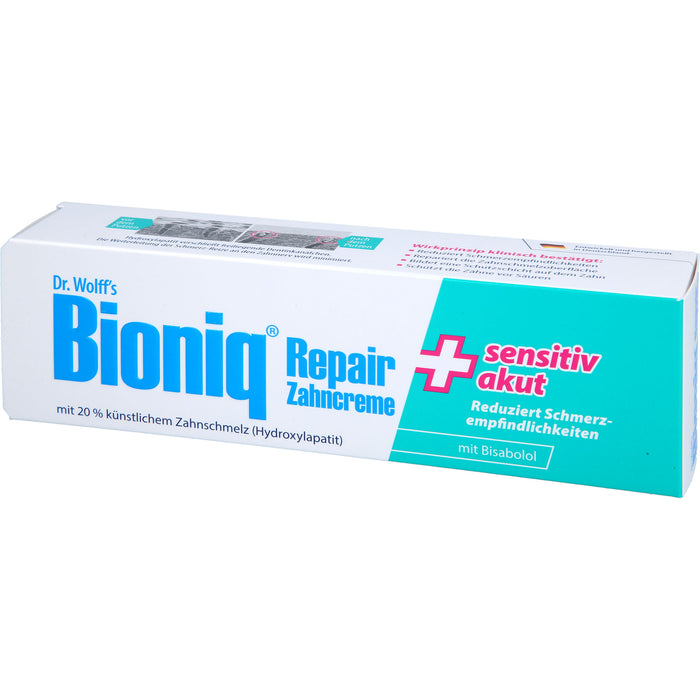 Dr. Wolff's Bioniq Repair-Zahncreme sensitiv akut, 75 ml Zahncreme