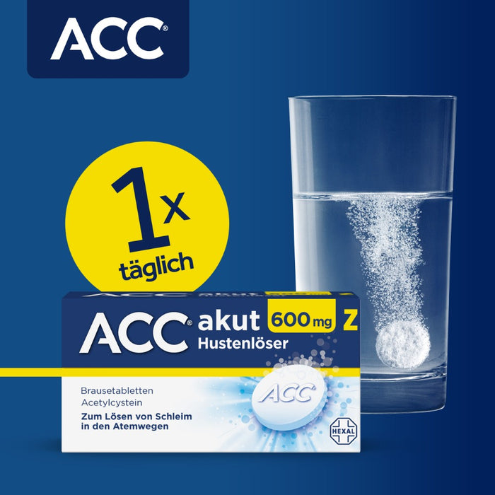 ACC akut 600 mg Z Hustenlöser Brausetabletten, 20 St. Tabletten