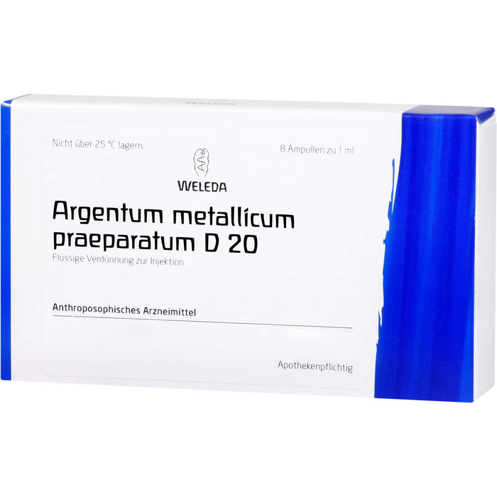 Argentum metallicum praep. D20 Weleda Amp., 8 St AMP