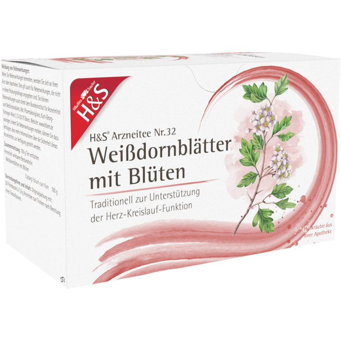 H&S Weißdornblätter mit Blüten Arzneitee, 20 pcs. Filter bag