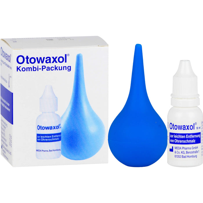 Otowaxol Kombi-Packung Lösung + Ohrenspritze gegen Ohrenschmalz, 10 ml Solution