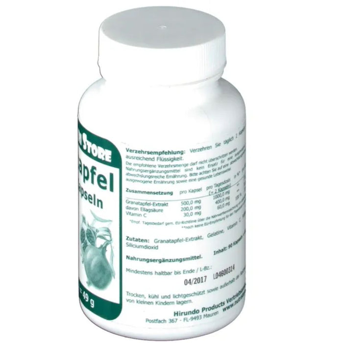 The Nutri Store Granatapfel Extrakt 500 mg Kapseln, 90 pc Capsules