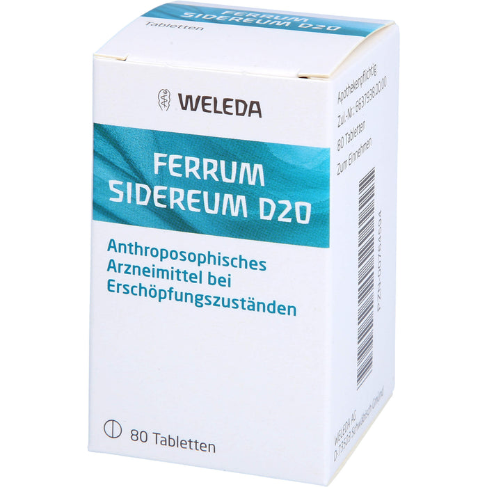 Ferrum sidereum D20 WELEDA Tabletten, 80 pcs. Tablets
