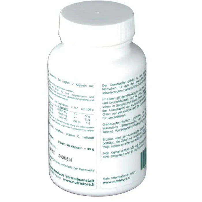 The Nutri Store Granatapfel Extrakt 500 mg Kapseln, 90 pc Capsules