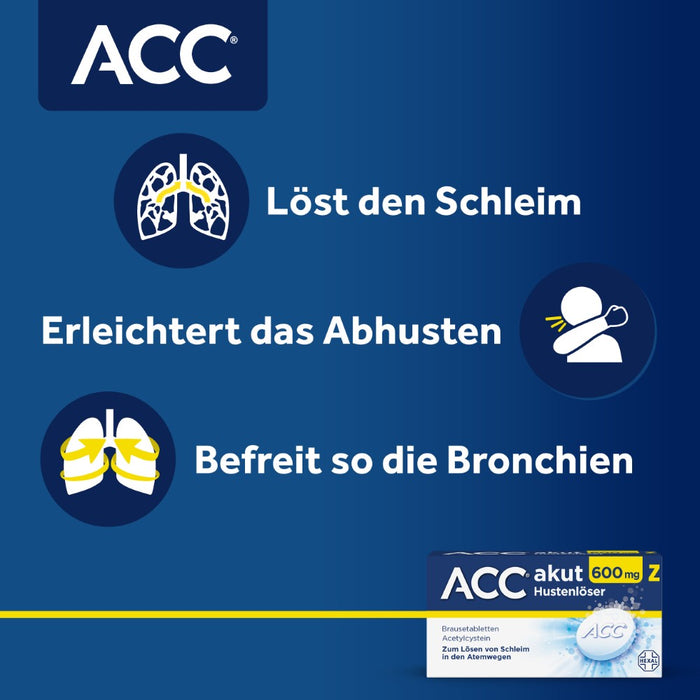 ACC akut 600 mg Z Hustenlöser Brausetabletten, 10 St. Tabletten