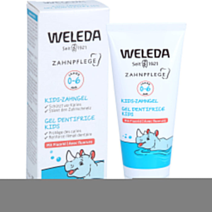 WELEDA Kids-Zahngel mit Fluorid für Kinder 0-6 Jahre schützt vor Karies und stärkt den Zahnschmelz, 50 ml Gel