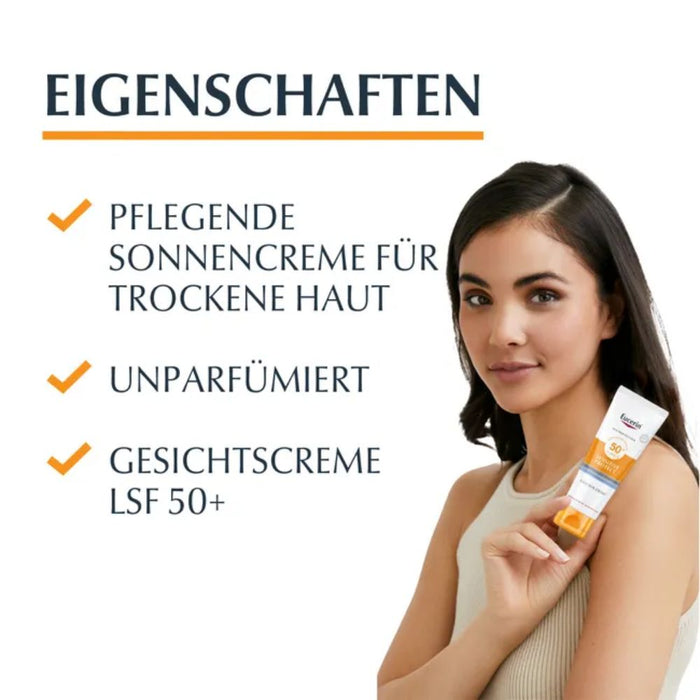 Eucerin Sensitive Protect Face Sun Creme LSF 50+, 50 ml Crème