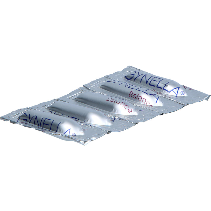 GYNELLA Balance Vaginalzäpfchen zur Aufrechterhaltung der Vaginalschleimhaut, 10 pcs. Suppositories