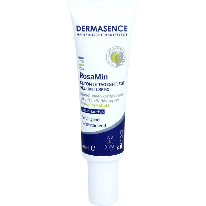 DERMASENCE RosaMin getönte Tagespflege hell mit LSF 50 Hautrötungen korrigierend, 30 ml Creme