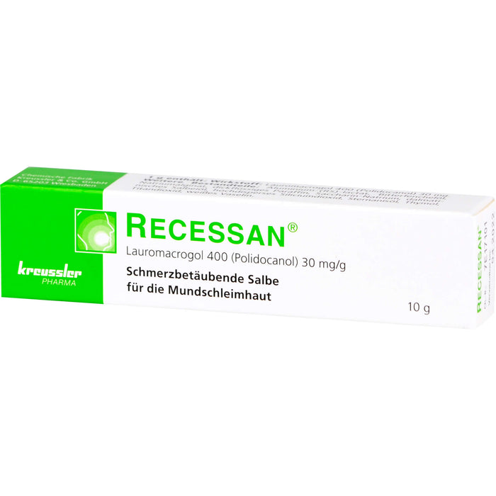 RECESSAN schmerzbetäubende Salbe, 10 g Salbe