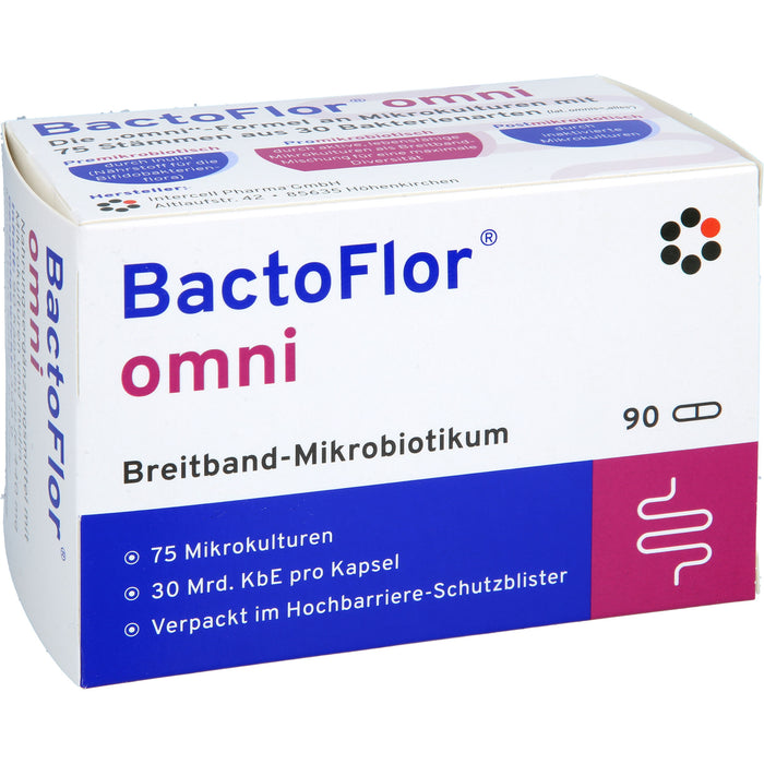 BactoFlor omni Hartkapseln Breitband-Mikrobiotikum, 90 pc Capsules
