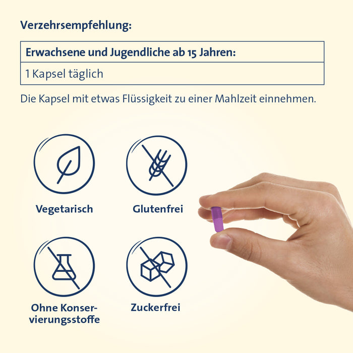 Vitamin D3 K2 Hevert plus Calcium und Magnesium 2000 IE, 60 St. Kapseln