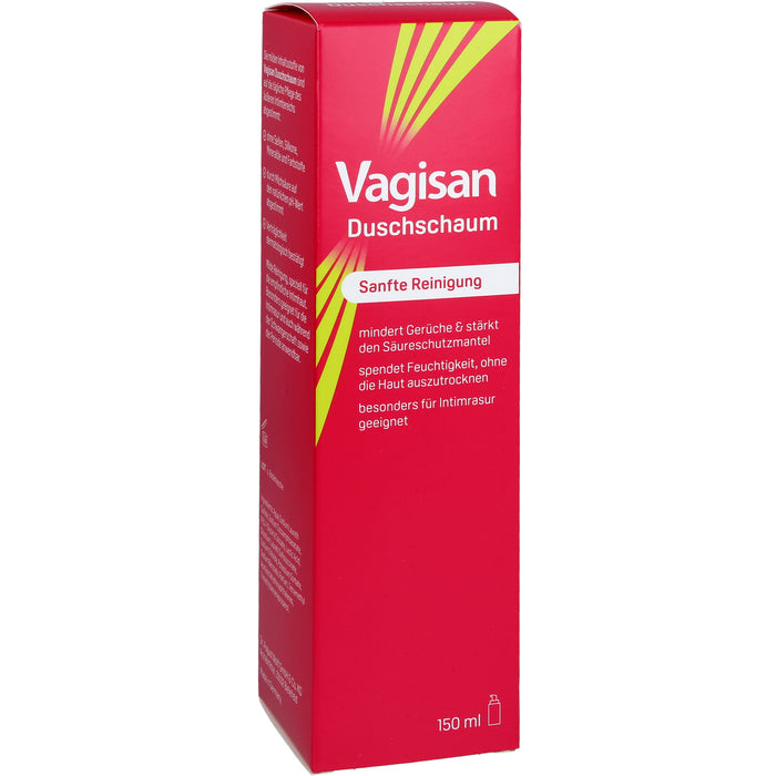 Vagisan Duschschaum zur sanften Reinigung des äußeren Intimbereichs, 150 ml Mousse