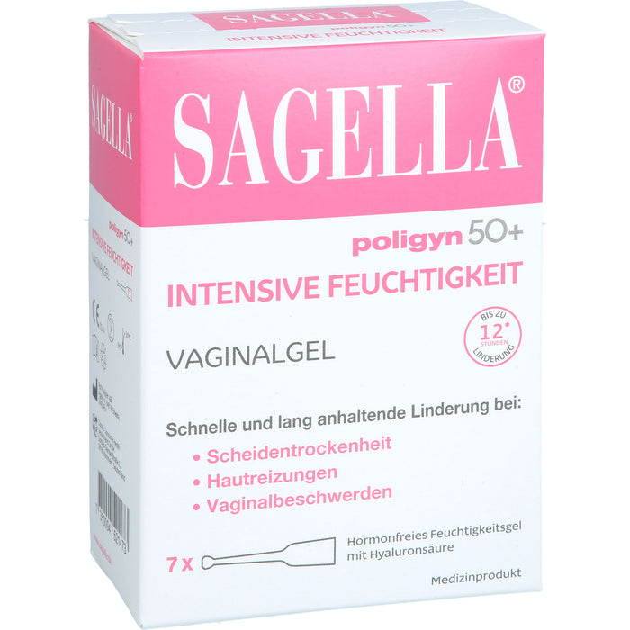 SAGELLA poligyn 50+ Intensive Feuchtigkeit Vaginalgel, 7 St. Einzeldosisbehältnisse