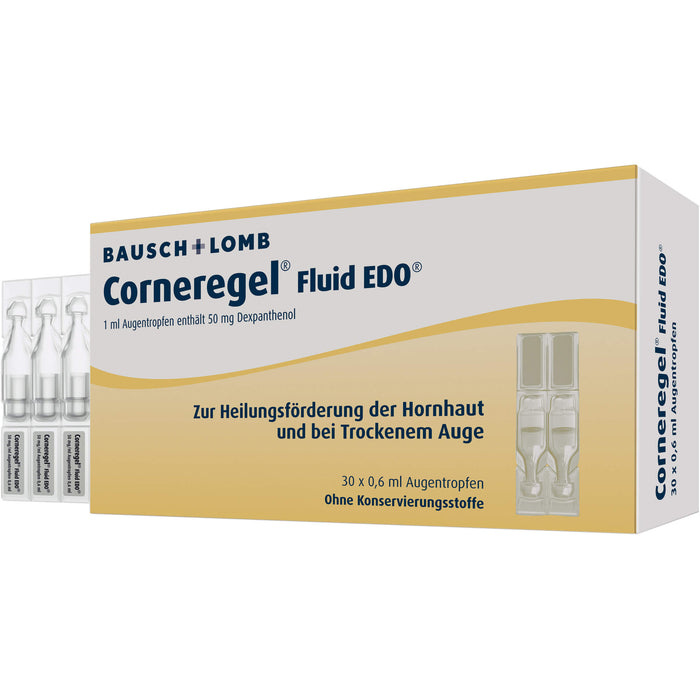 Corneregel Fluid EDO Augentropfen, 30 pcs. Single-dose pipettes