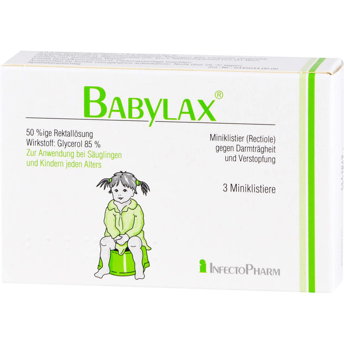 BABYLAX Miniklistier gegen Verstopfung, 3 St. Klistiere