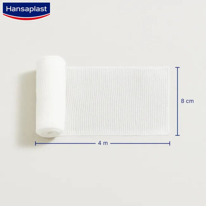 Hansaplast elastische Fixierbinde gekreppt 4 m x 8 cm, 1 pc pansement