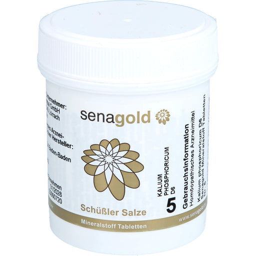 Senagold Schüßler Salze Nr. 5 Kalium phosphoricum D6 Tabletten, 400 St. Tabletten