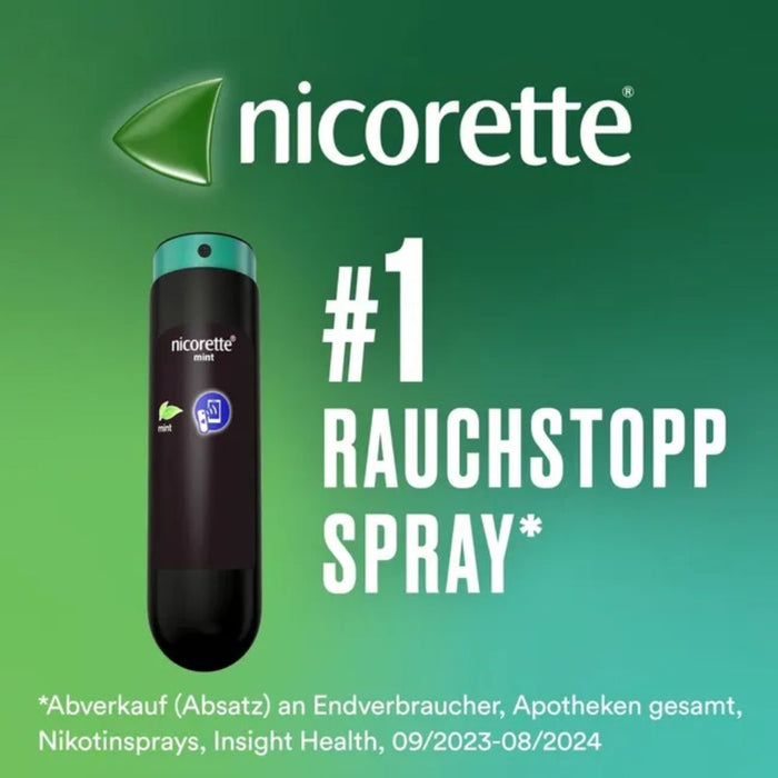 nicorette Mint Spray 1 mg/Sprühstoß, 2 pcs. Spray
