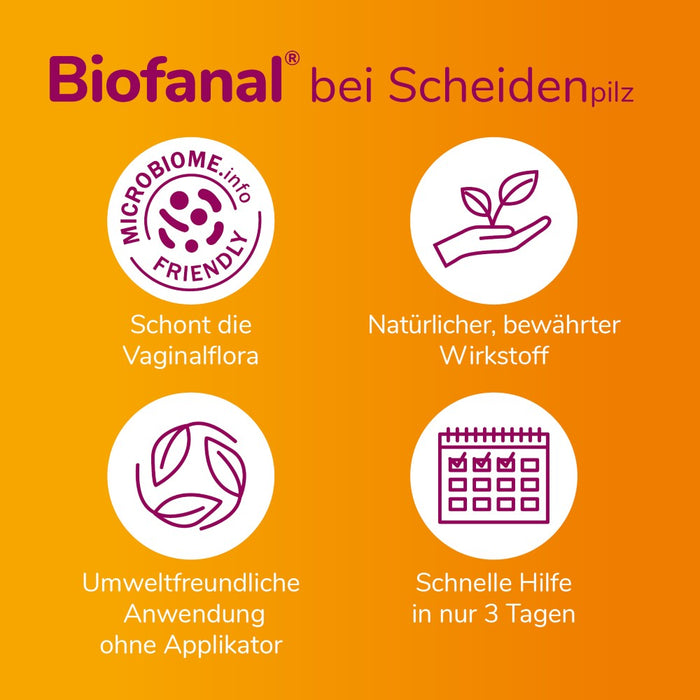 Biofanal Vaginaltabletten bei Scheidenpilz, 12 pc Tablettes
