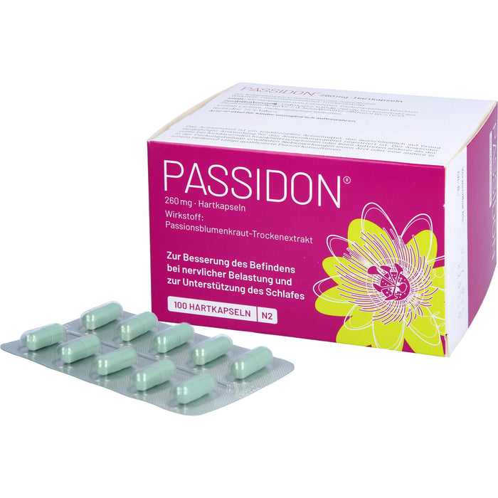 Passidon Kapseln zur Behandlung von nervösen Unruhezuständen, 100 pcs. Capsules