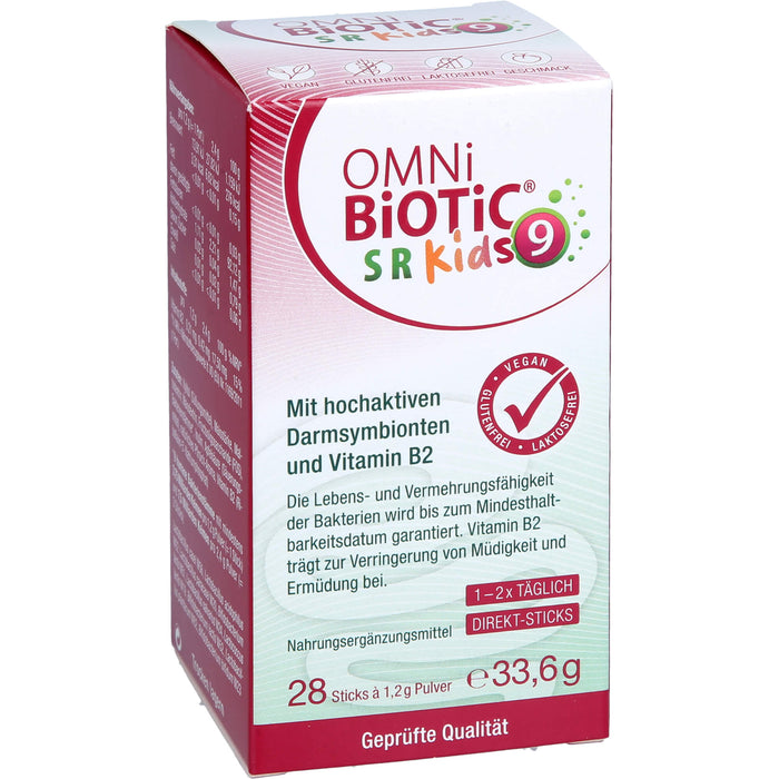 OMNi-BiOTiC SR-9 Kids mit wertvollen Bakterienstämmen, 28 pcs. Sachets