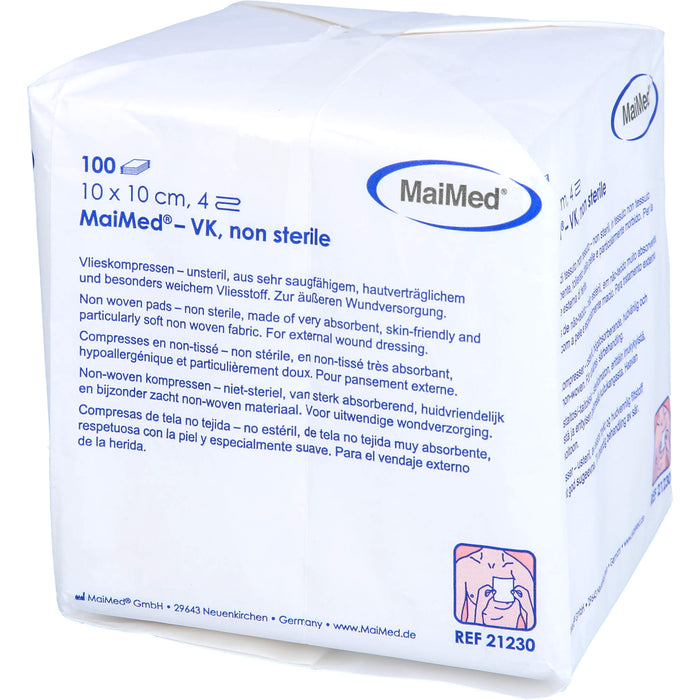 Careliv Vliesstoffkompressen unsteril 10 x 10 cm 4-fach, 100 pcs. Compresses