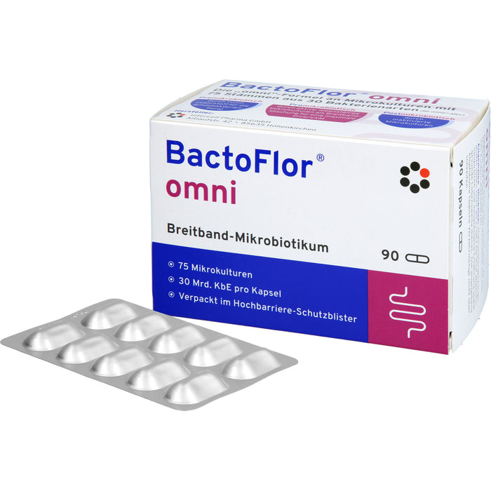 BactoFlor omni Hartkapseln Breitband-Mikrobiotikum, 90 pc Capsules