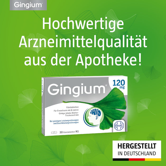 Gingium 120 mg Filmtabletten, 120 pc Tablettes