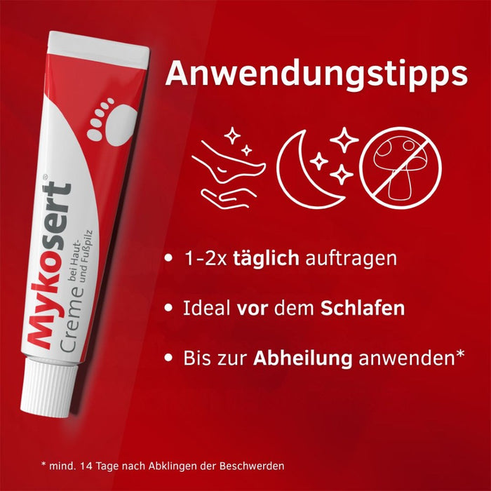 Mykosert Creme bei Haut- und Fußpilz, 50 g Crème