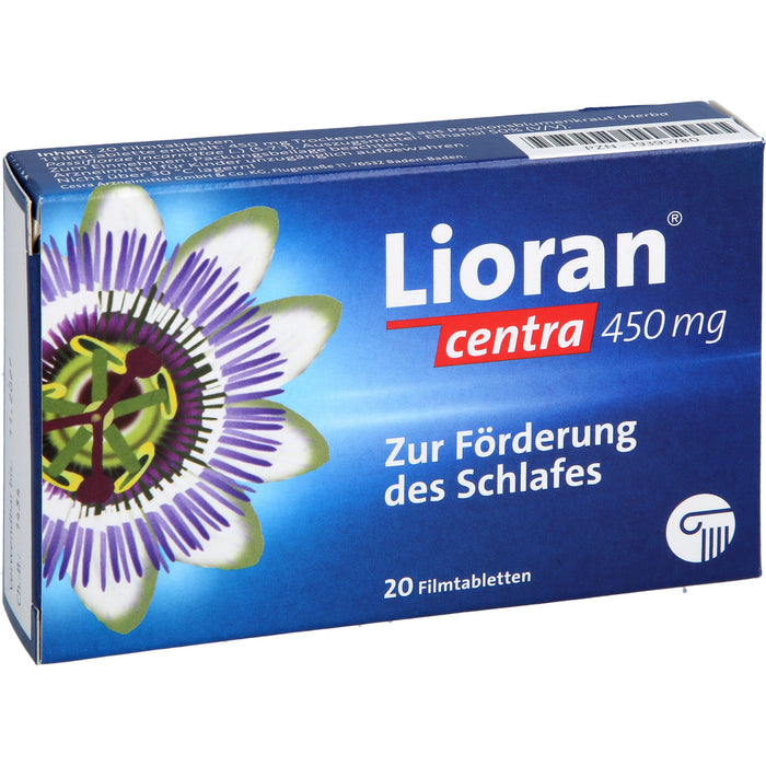 Lioran centra 450 mg Filmtabletten zur Förderung des Schlafes, 20 St. Tabletten