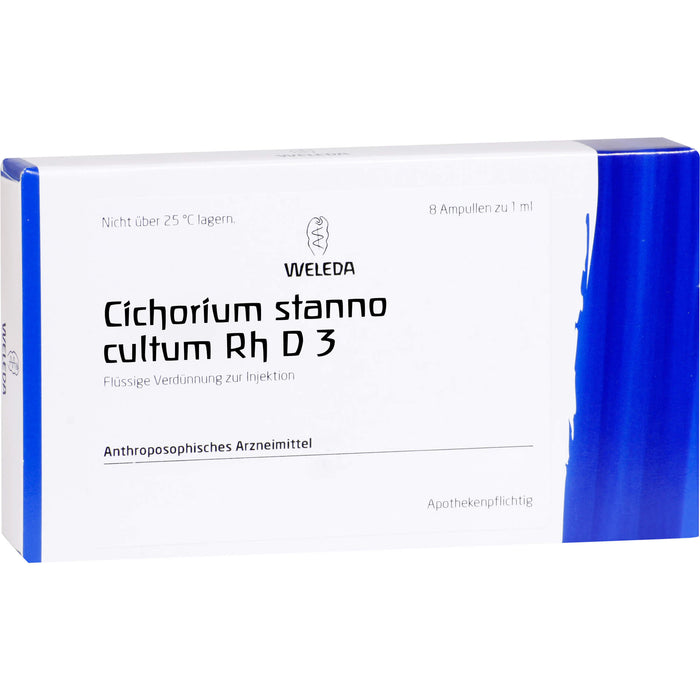 Cichorium Stanno cultum Rh D3 Weleda Amp., 8X1 ml AMP