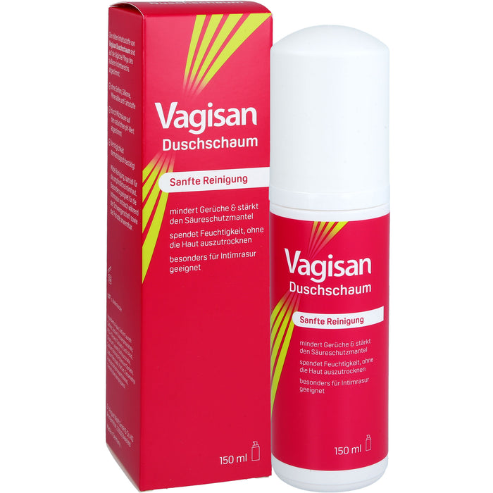 Vagisan Duschschaum zur sanften Reinigung des äußeren Intimbereichs, 150 ml Mousse