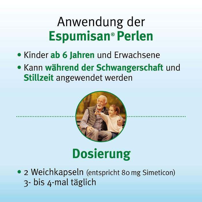 Espumisan Perlen bei Blähungen, 100 pcs. Capsules