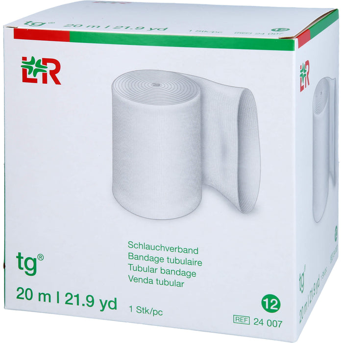 Tg Schlauchverband Gr.12 20 m weiß, 1 pc Bandage