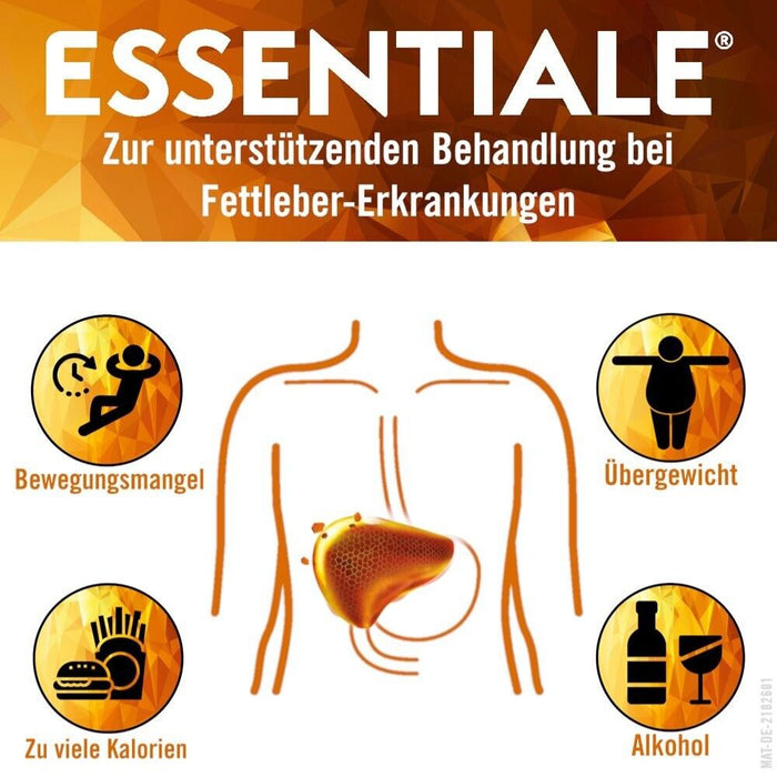 EMRA-MED Essentiale Kapseln 300 mg bei akuten und chronischen Lebererkrankungen Reimport EMRAmed, 250 pcs. Capsules
