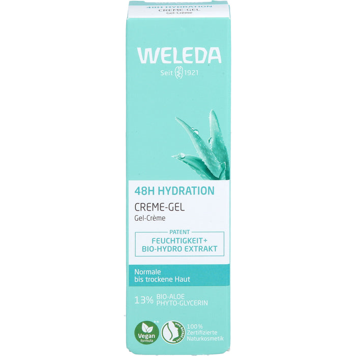 WELEDA 48H Intensive Hydration Creme-Gel für normale & trockene Haut, 30 ml Creme
