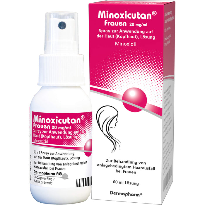Minoxicutan  Frauen 20 mg/ml Spray zur Anwendung auf der Haut, 60 ml Solution