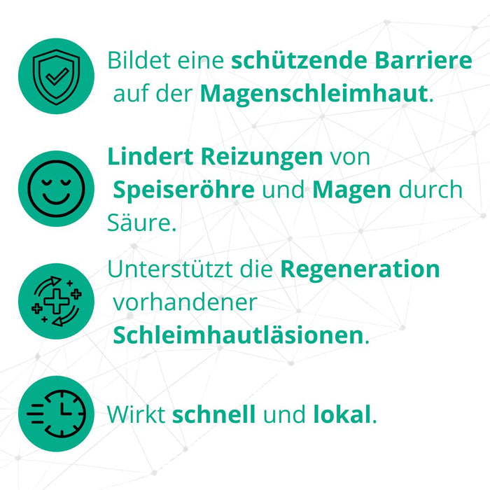 ESOXX One - Effektiver Schutz mit schneller Linderung und Regeneration bei Refluxbeschwerden - mit Hyaluronsäure, Chondroitinsulfat & Poloxamer 407 - glutenfrei & laktosefrei, 20 pcs. Sachets