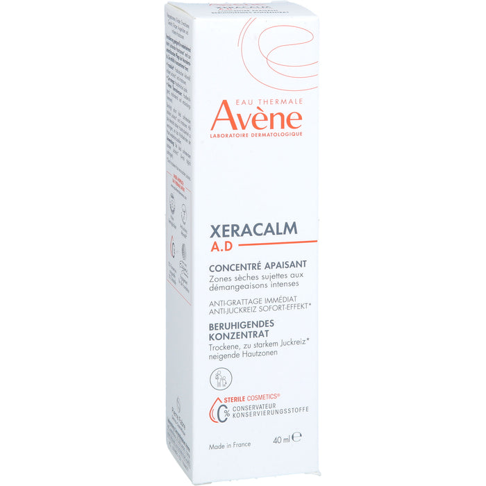 Avène XeraCalm A.D beruhigendes Konzentrat für trockene, zu starkem Juckreiz neigende Hautzonen, 40 ml Concentrate