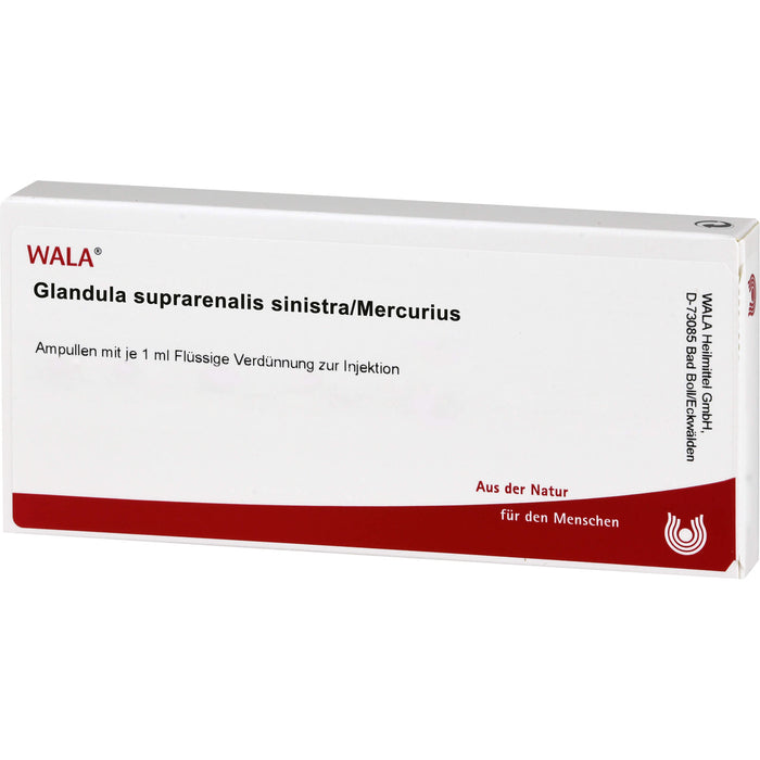 Glandula Supraren. Sinistra/Mercurius Wala Ampullen, 10X1 ml AMP