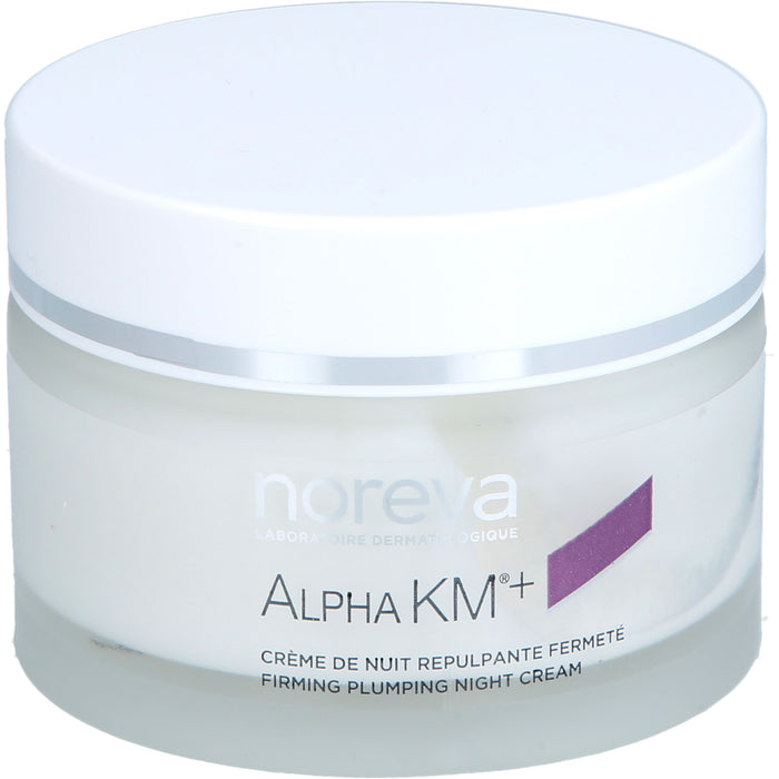 Noreva AlphaKM+ aufpolsternde Nachtcreme Anti-Aging und Ultra-Hydratation für normale bis trockene Haut, 50 ml Cream