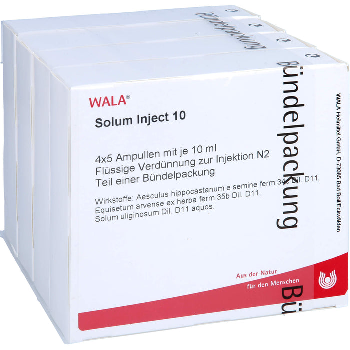 WALA Solum Inject 10 flüssige Verdünnung, 20 pcs. Ampoules